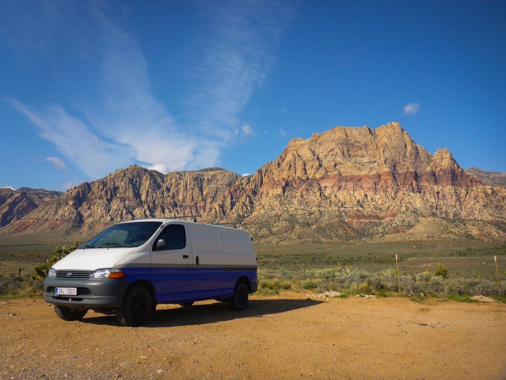 Red Rock Canyon 2017 (30 of 43) Climber Van Dirtbag Red Rock Nevada Road Trip