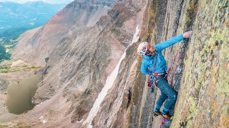 DSC02606_gn Madaleine Sorkin Mental Training Climbing Diamond Long's Peak