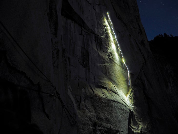 Nickbrown Night climbing_gn-web Rock Climbing Night Photography