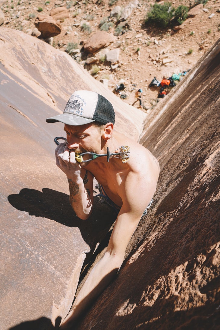 4 Matt Llord Rock Climbing Cam Crack Escalante Canyon Trad