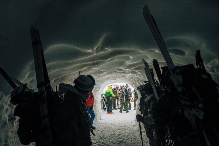 ellison-20160406-2227_gn-web snow cave mont blanc Chamonix France Rock Climbing Alpine