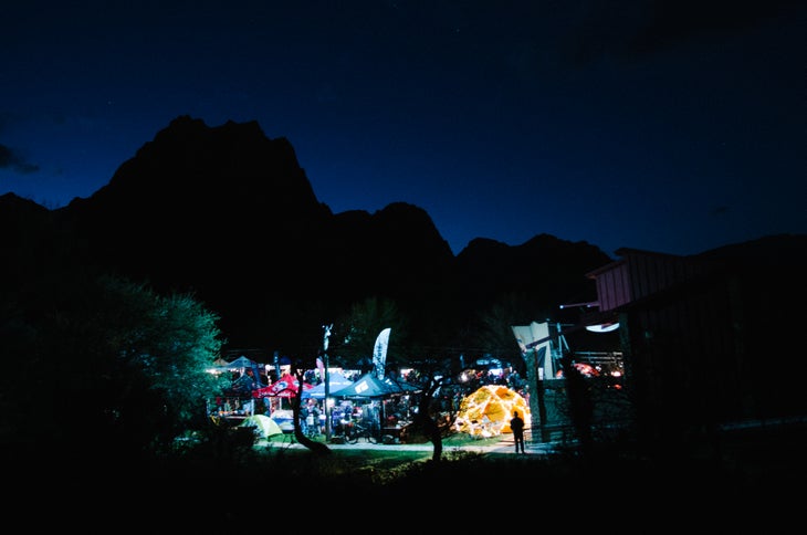 nightscape Red Rock Rendezvous Festival climbing night