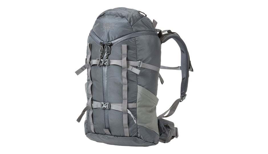 "Mystery Ranch Scree Backpack Rock Climbing Gear"