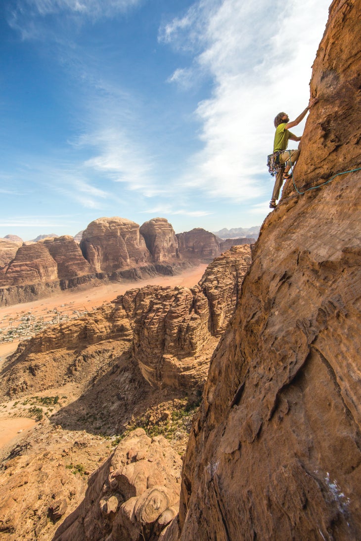 burr110716_179_gn 2 Marwan Maayta Pillar of Wisdom Wadi Rum Jordan Rock Climbing