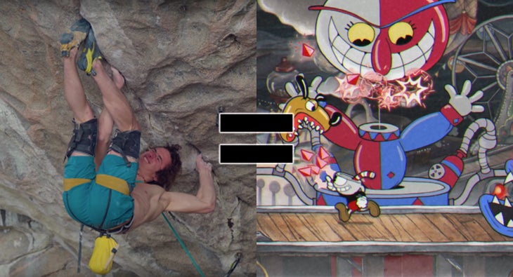 CupheadHP Cuphead Rock Climbing Redpoint Project Adam Ondra