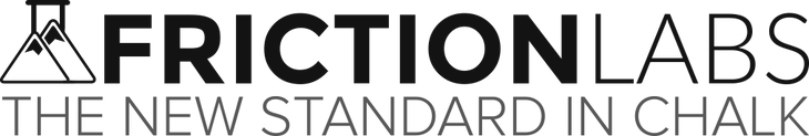 frictionlabs logo full dark tagline Friction Labs Climbing Chalk Secret Stuff Unicorn Dust Logo