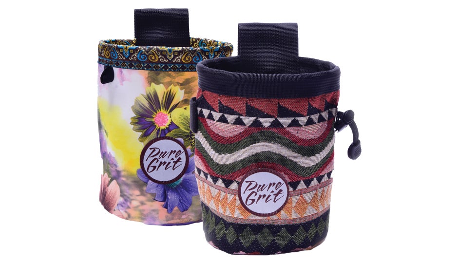 "Pure Grit Climbing Chalk Bag Bouldering Rock"
