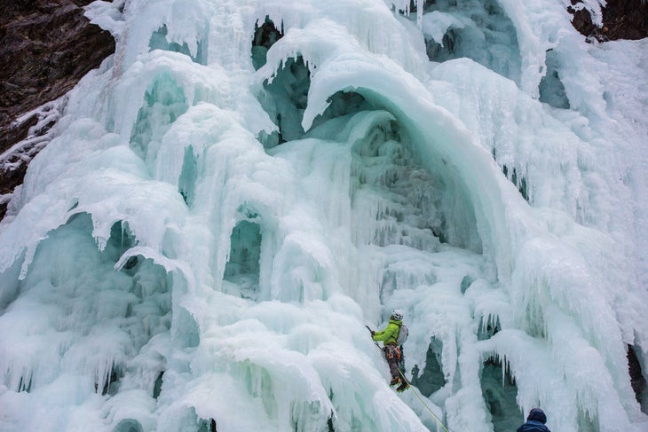 burrednoteshot Dustin Eroh Hung Jury Keystone Canyon Valdez Alaska ice climbing