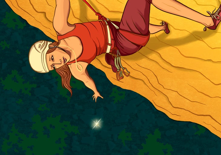 TOTW Heather Weidner Illustration Rock Climbing Rifle Colorado