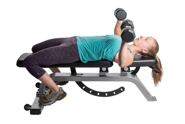 Albanese_0870_gn Dumbbell Bench Press Antagonist muscle imbalance rock climbing exercises