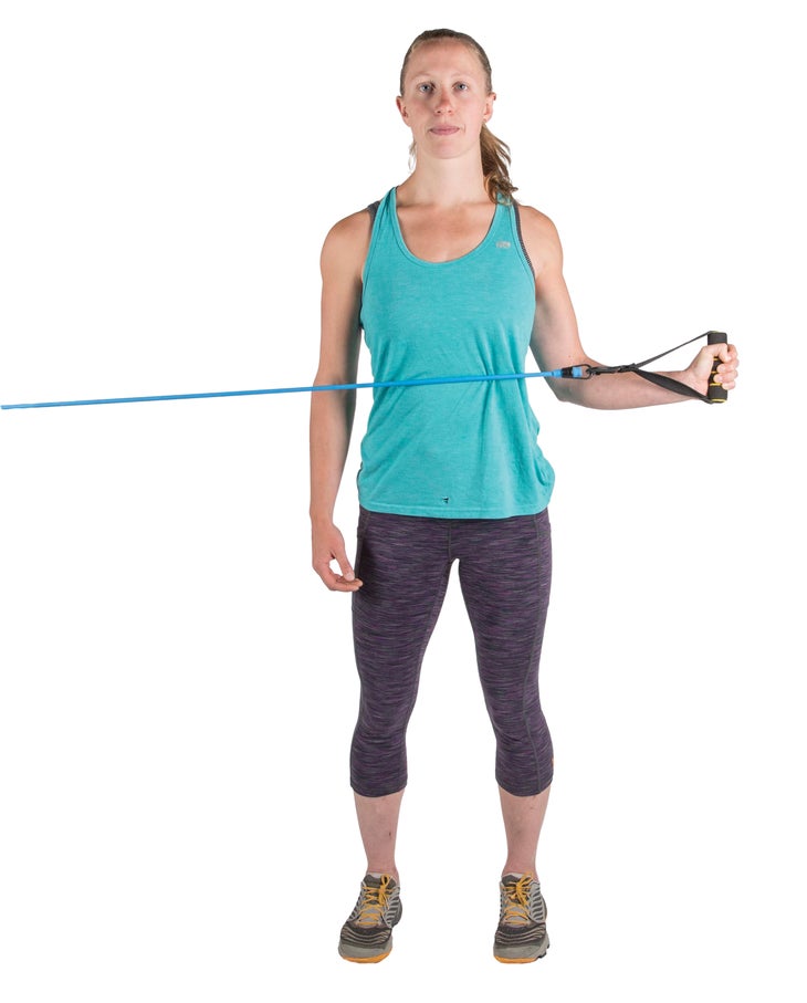 Albanese_0904_gn Shoulder external rotation band antagonist rotator cuff rock climbing