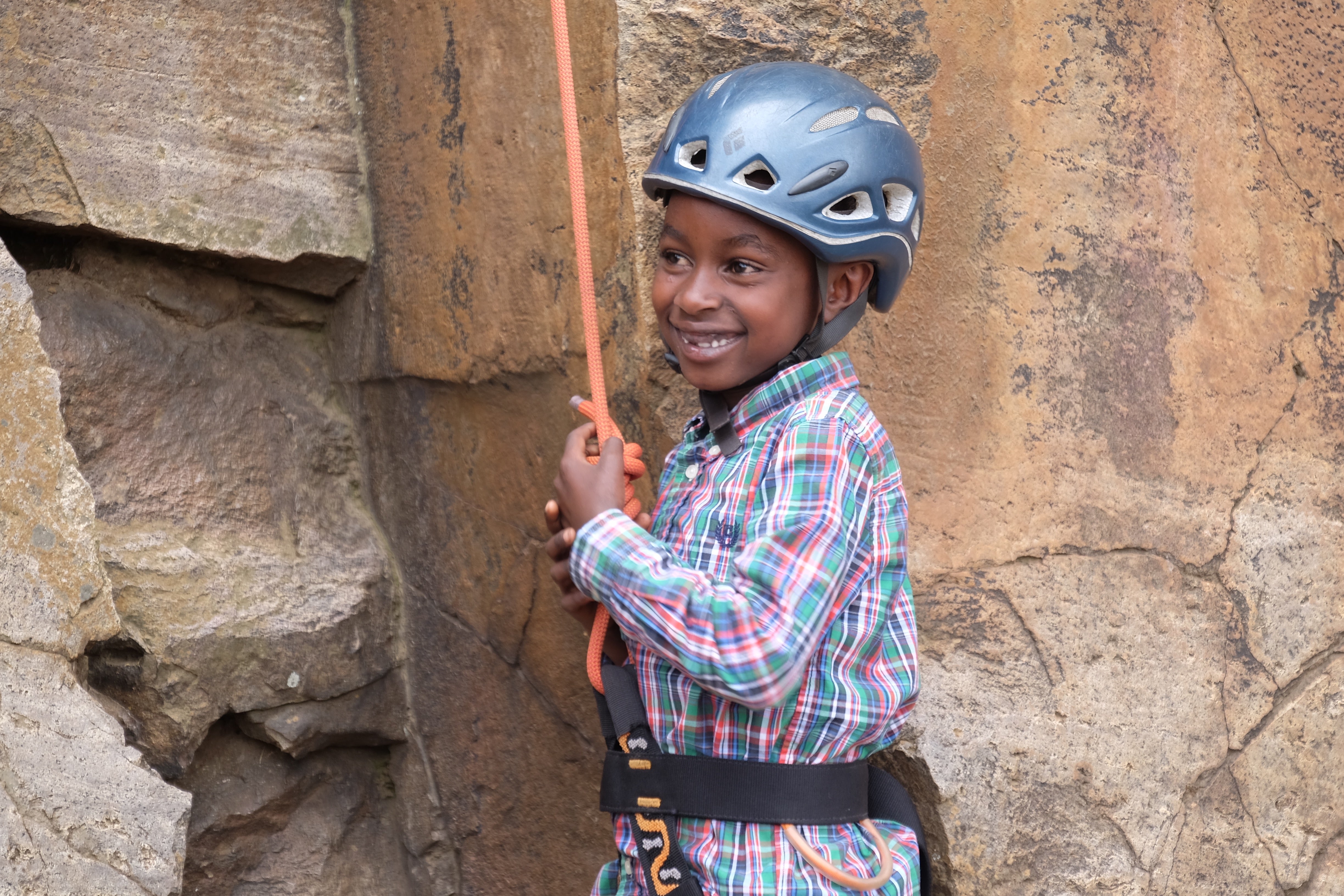 "Flying Kites Kenya Rock Climbing Non-Profit Kids"
