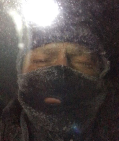 On top of Humboldt Andrew Hamilton Colorado Winter 14er Speed Record
