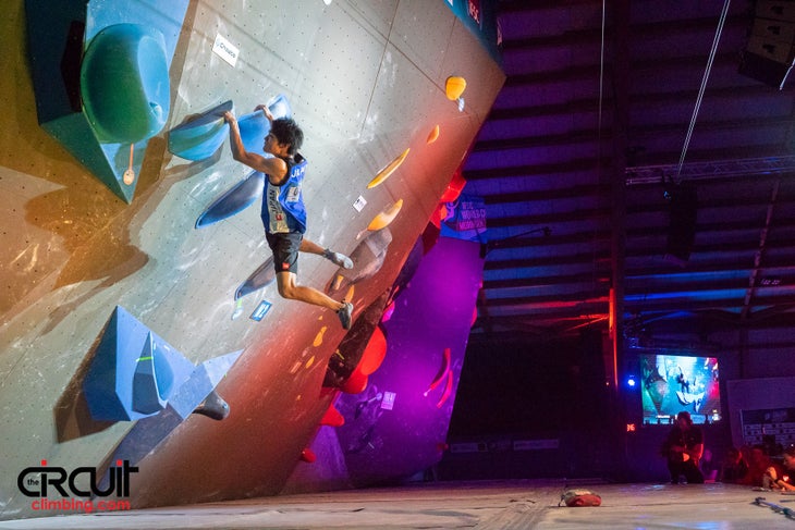 30740303_1020318921452879_9079879150885404672_o Tomoa Narasaki Meiringen Bouldering World Cup IFSC Competition Climbing
