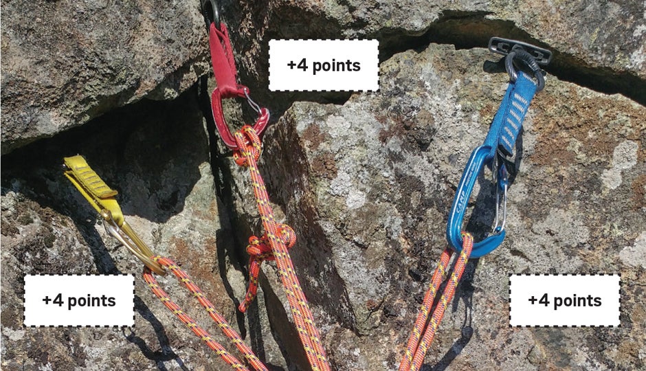 "Rock Climbing Trad Anchors Point System 12"