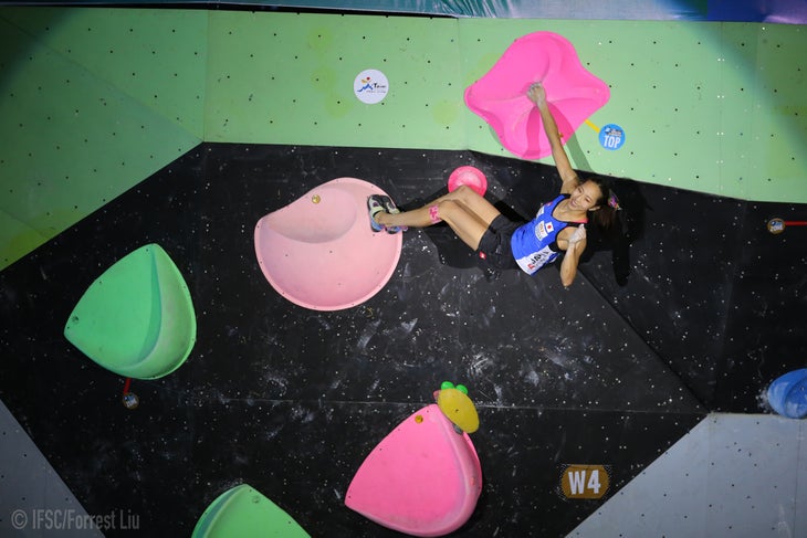 41362217364_8d85a6f07a_o IFSC bouldering World Cup 2018 Competition climbing Akiyo Noguchi Top Finals