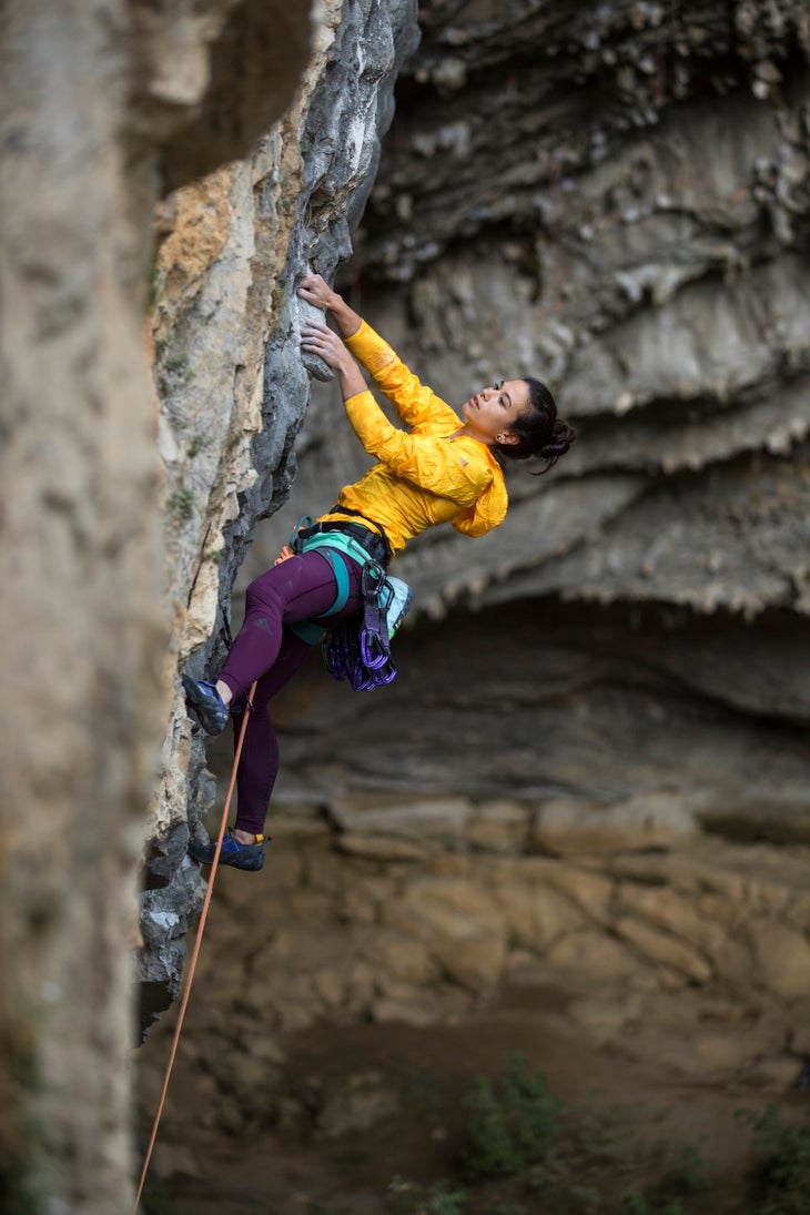 burr110217_039 Nina Williams Vitez iz Poljam Velika Stena Osp Cave Slovenia Sport Rock Climbing