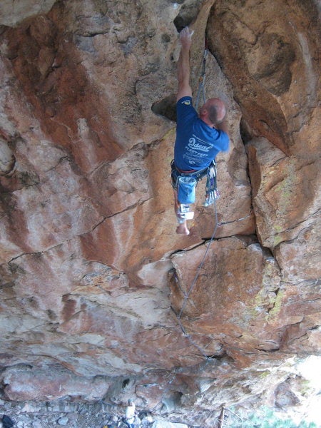 Paul_Crux_Inside_Passage Paul Glover trad climbing The Inside Passage 5.13a R Flying Flatiron Colorado Rock
