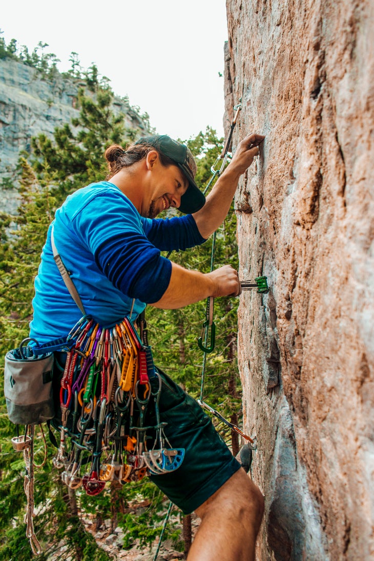 The_Guide rock climbing partner sport cams trad guide