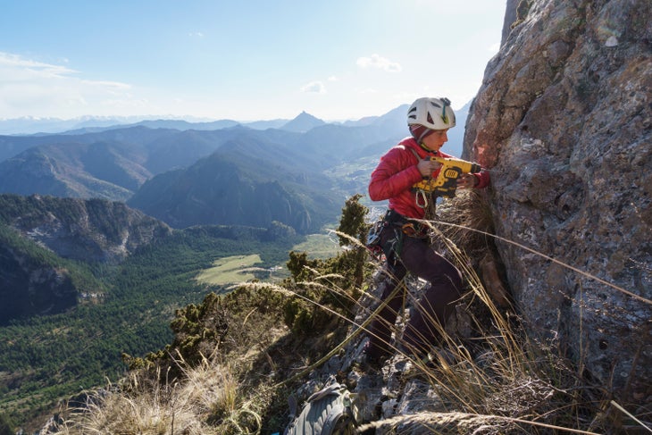 gbradley_170518_zhagana7_229_ed_hi Ola Przybysz drilling anchor first ascent Welcome to Zhagana rock climbing Gansu Province