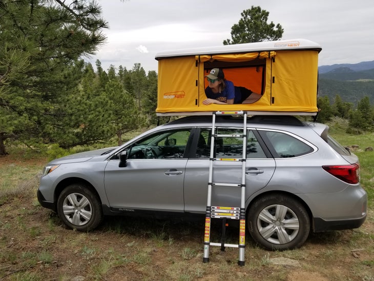 20180526_160649 Roofnest Tent Car Topper Camping Subaru Outback Road Trip