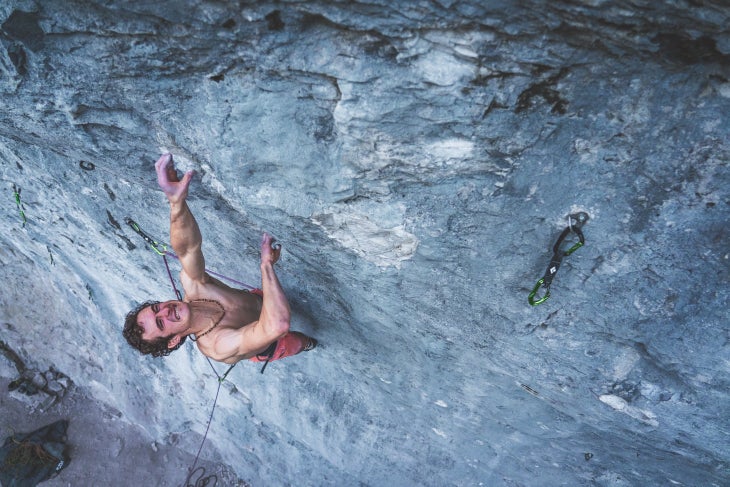 AO_CAN_7-5-2018_First Flight 8c+ onsight_by PETR PAVLICEK_1 Adam Ondra onsight First Flight 5.14c rock climbing sport canada