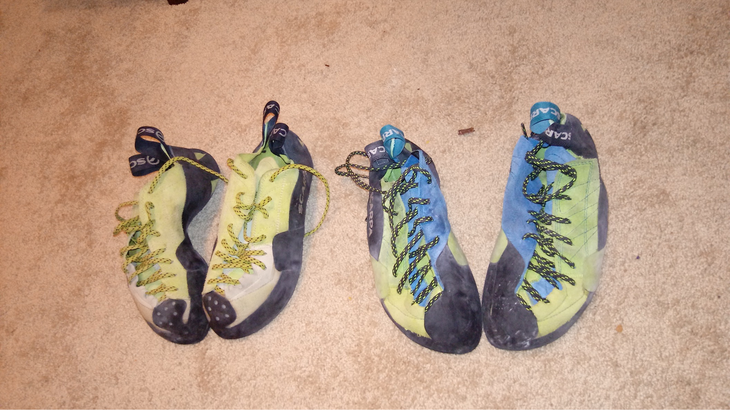 image002 Scarpa Magos old and new versus comparison rock climbing shoes