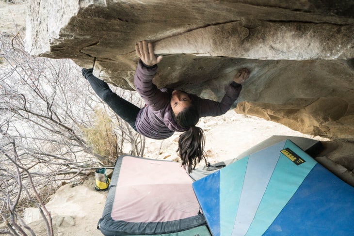 Nina Williams Water Paintings Joe's Valley V7 Bouldering Rock Climbing