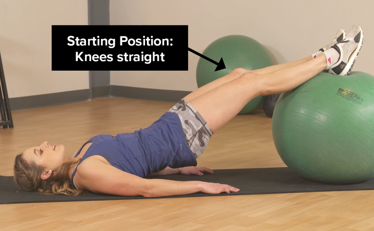 Ball Curl 1 Hamstring strengthening
