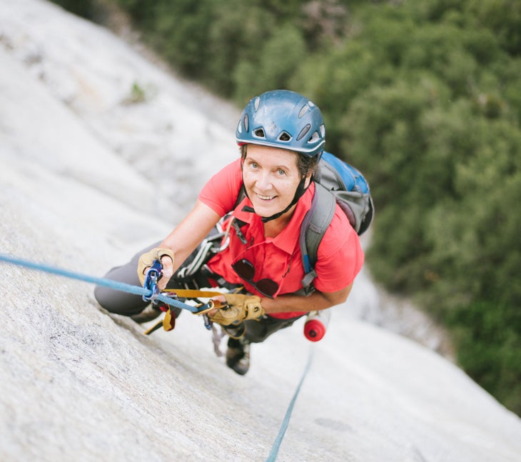 Dierdre Wolownick jumaring on El Capitan in September 2017; Photo credit Karissa Frye None