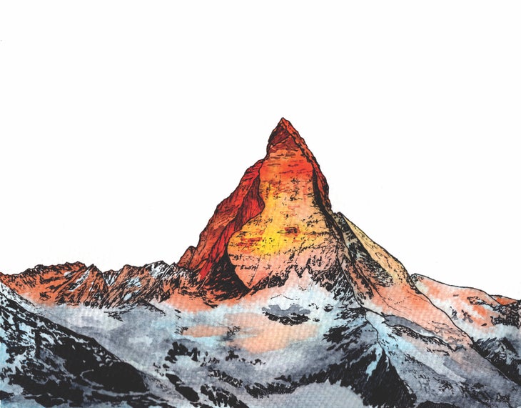 Matterhorn Alpine glow HD_bjk copy None