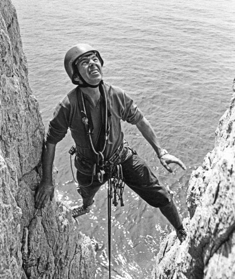 joe brown - john cleare Joe Brown at the great sea cliffs of Gogarth, North Wales. Photo: John Cleare.