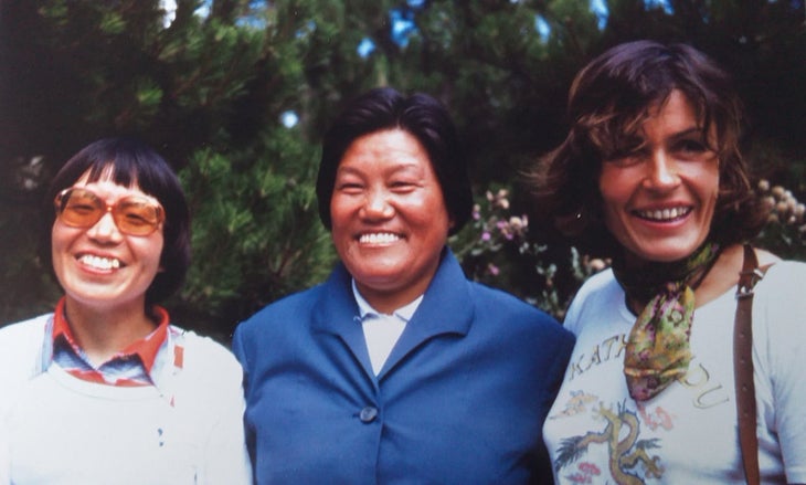FirstThreeWomenEverest Left to right: Junko Tabei of Japan, Phanthog from Tibet, and Wanda Rutkiewiz of Poland.