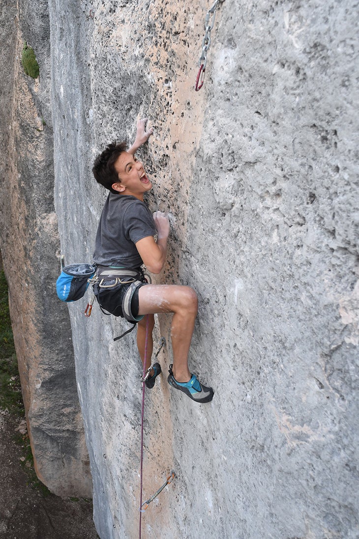 ten_sleep Hobbs Kessler climbing in Ten Sleep, Wyoming.