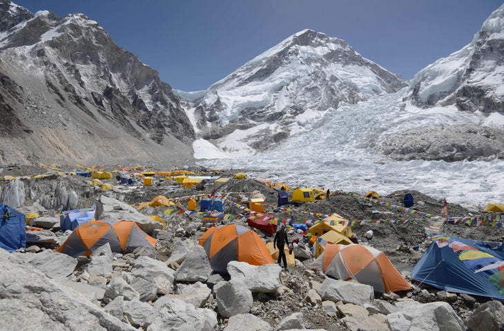 Everest Base Camp in 2018.