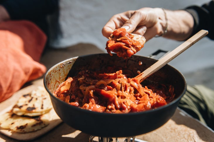 Andalusian dried red pepper, tomato and onion stew