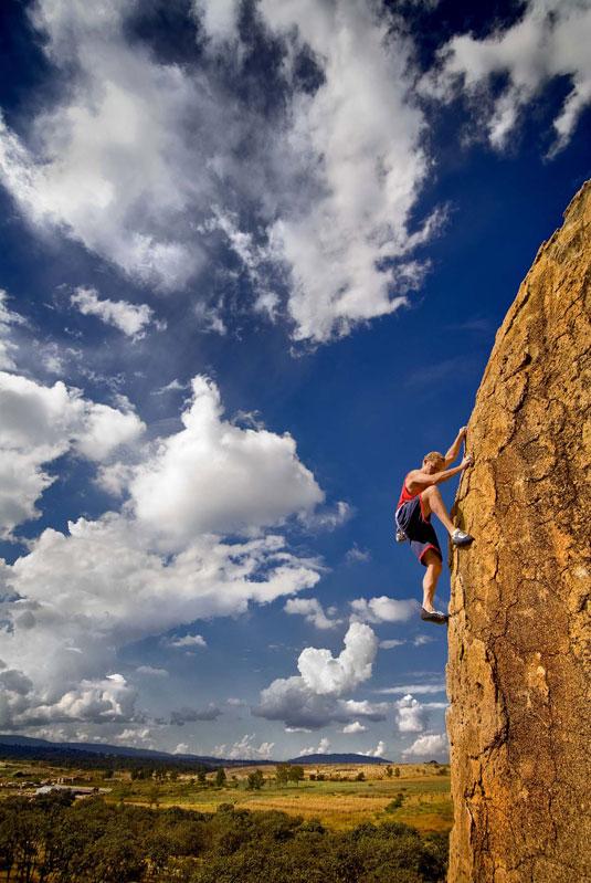 John Bachar soloing at El_Diente outside Guadajalahara mexico | Climbing
