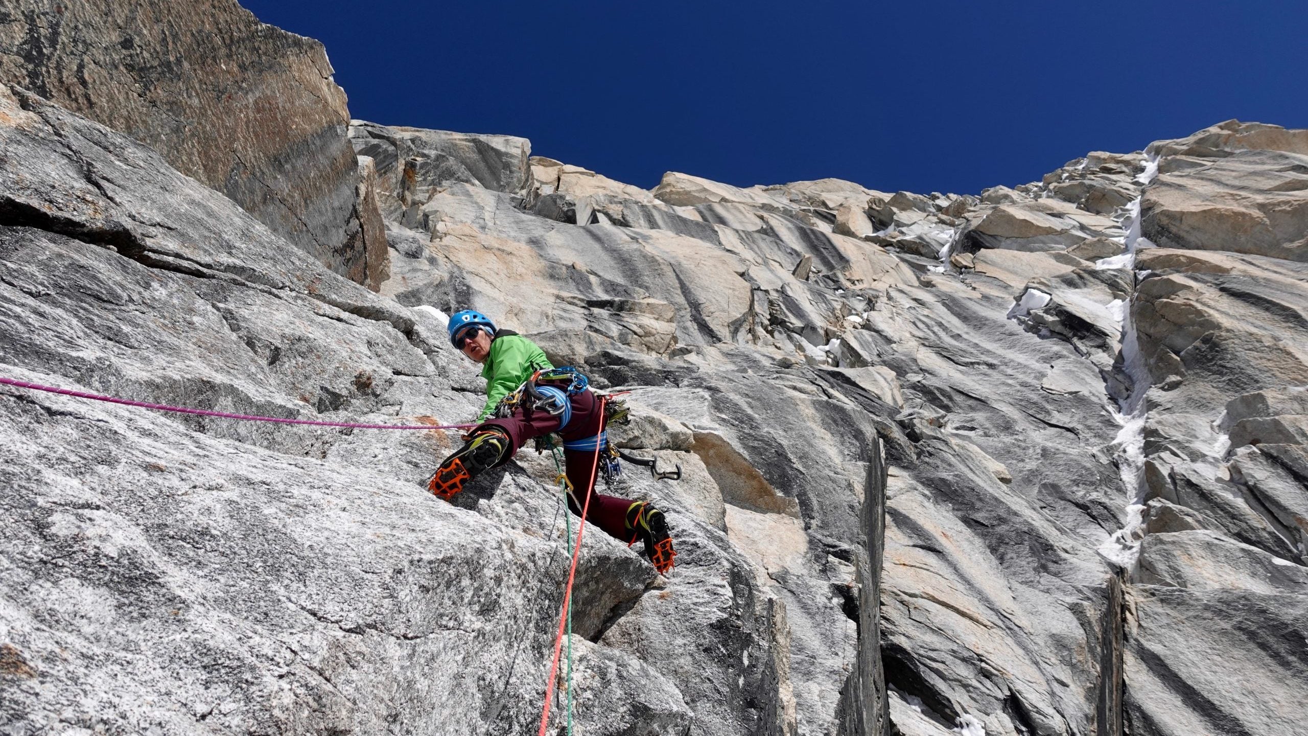 Ines Papert and Luka Lindič Climb New Route on Mt. Huntington