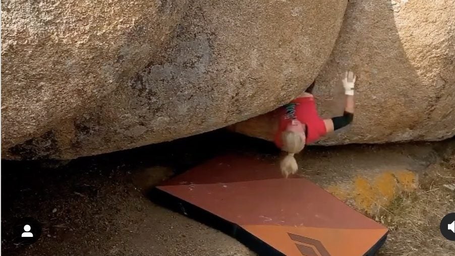 pamela pack climbing
