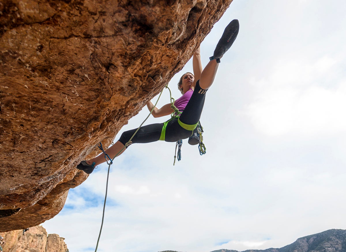 Molly Mitchell on Total Recount (5.10b), Shelf Road, Colorado. If grades define your self worth and you could be suffering from Imposter Syndrome, a real condition where you feel as is your best is never good enough and you always need more.
