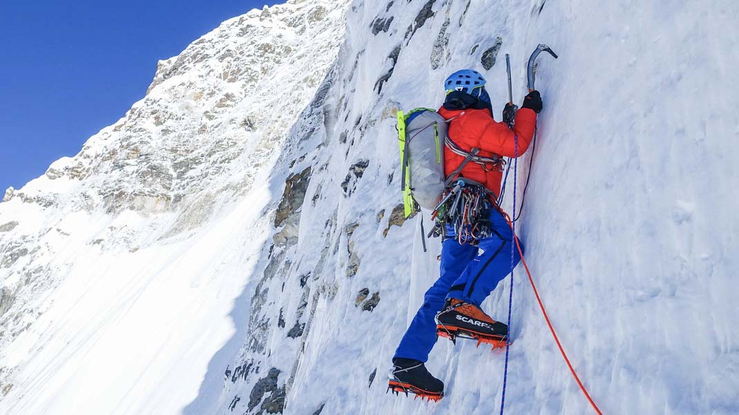 French Duo Pioneers A spectacular route north of the Chamlang Virgin