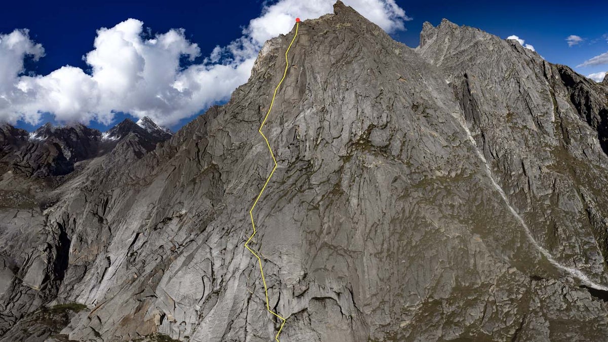 The all-Indian team made the second long jump of the 5.12a A2 wall in the Indian Himalayas.