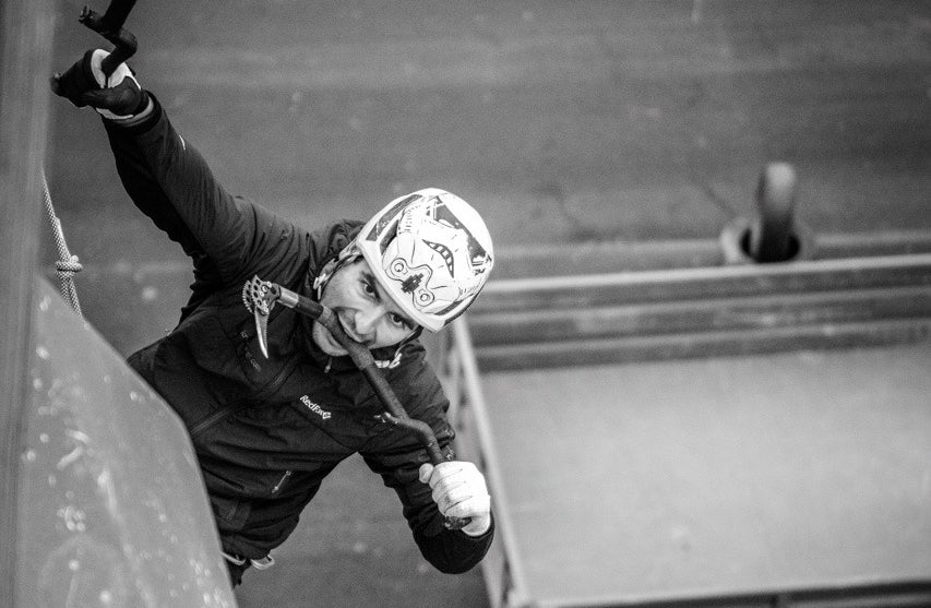 Russian Ice Climbing World Cup medalist Alexey Marshalov. Russian ice climbers have dominated the sport, but Russia's invasion of Ukraine has caused the UIAA to halt all world-cup competitions in protest.