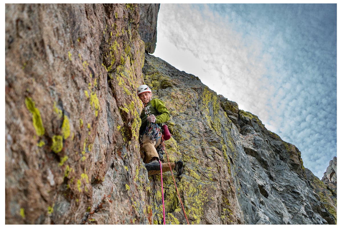 Pro climber Justin Willis gets scared trad climbing in Montana.
