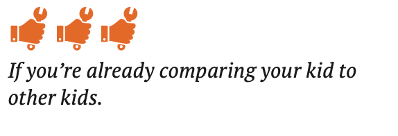 Parents should not compare their child to others or put pressure on their child's climbing performance