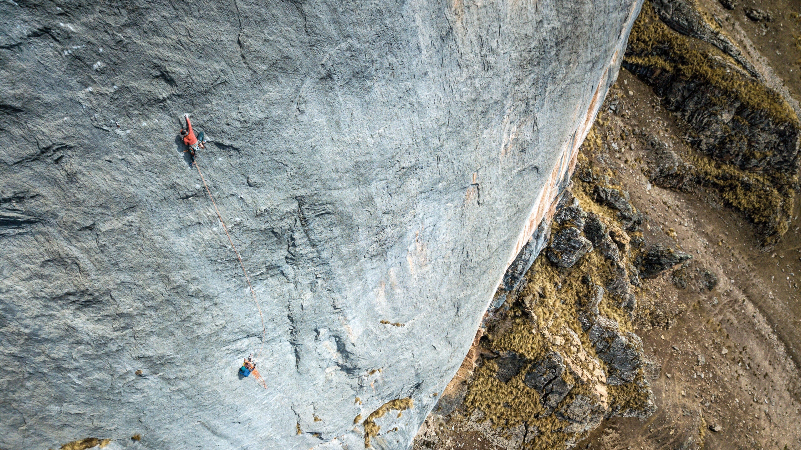 Charlotte Durif punches through the slabby third pitch, a 5.13b rope stretcher, of Vuelo Del Condor, on a wall discovered several hours outside Cusco, Peru, in the highlands of the Andes. “This pitch is all about balance on small holds that are almost never down pulling,” says Durif.