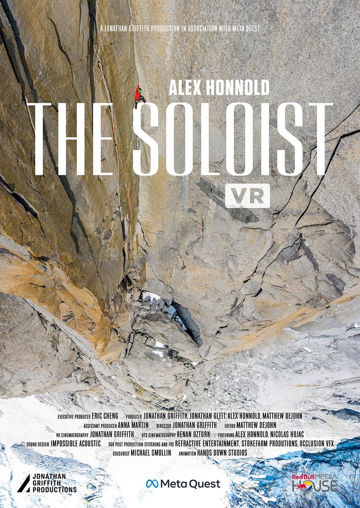 Honnold on the classic American Direct. This image shows the film cover.