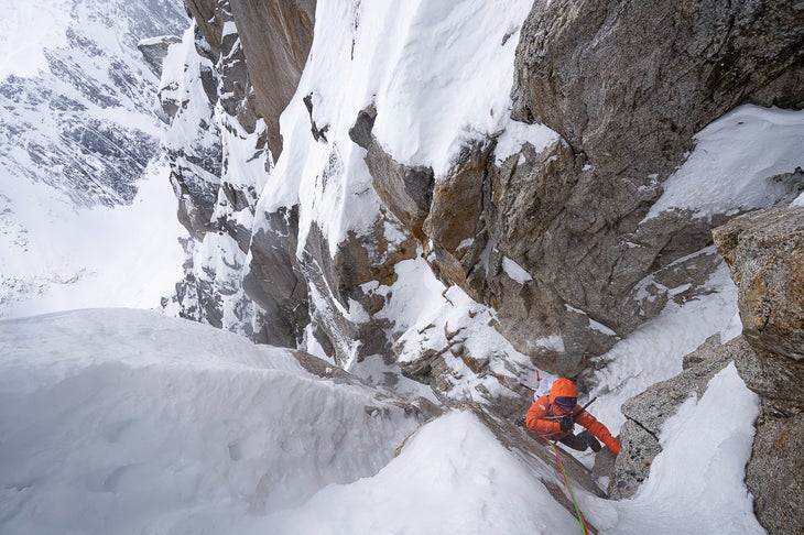 Climber in Alaska.
