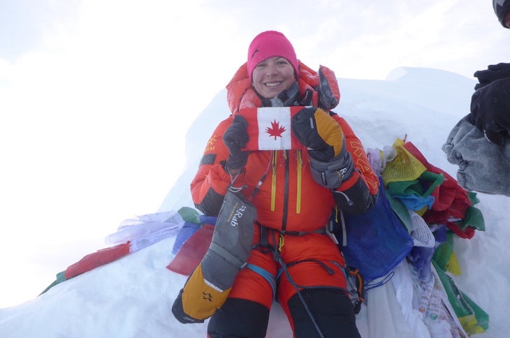 McCulloch on Manaslu (Photo: Courtesy of Amy McCulloch)