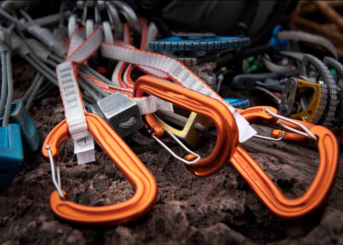 Rock climbing carabiners and quickdraws Climbing